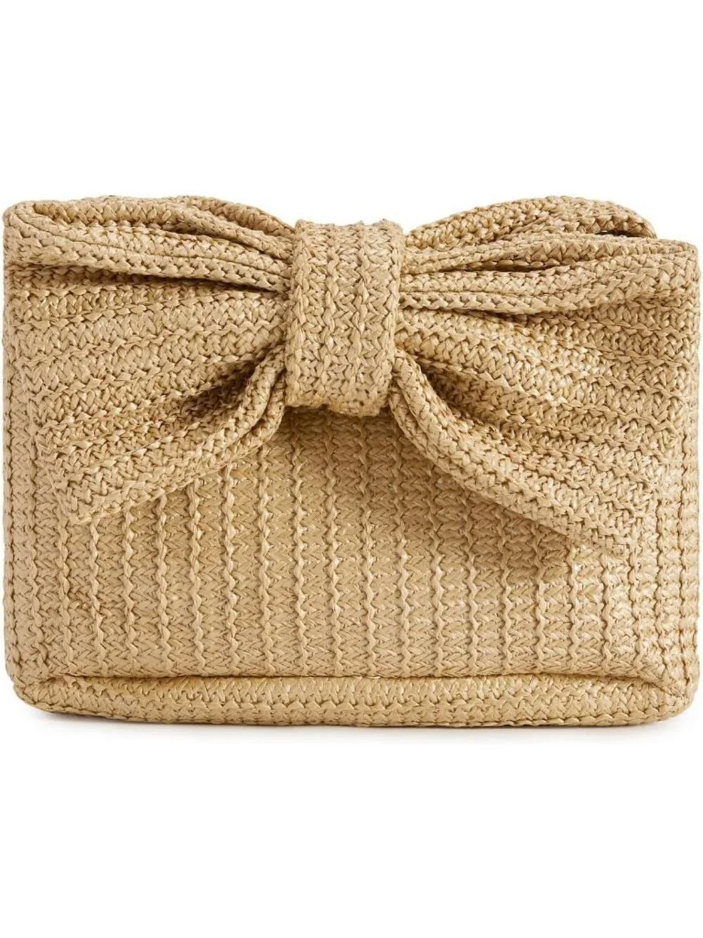 Women’s Khaki5 Straw Woven Clutch Purse Crossbody Evening Wedding Handbag